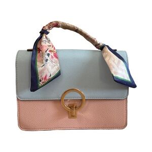 Aldo light pink and light blue hand bag